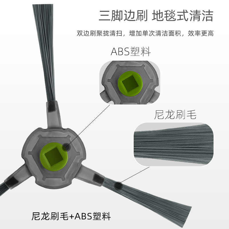 适配科沃斯扫地机器人配件U2 Pro DGN22边刷拖布尘盒滚刷过滤网 - 图3