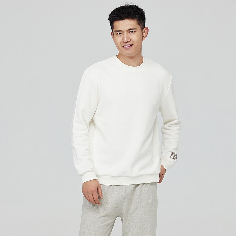 素道天然有机彩棉圆领情侣卫衣 时尚男女同款运动衫 针织长袖装,淘宝优惠券,粉丝福利购,淘宝优惠卷