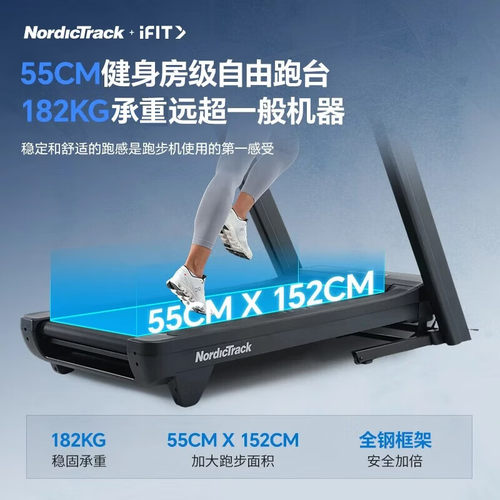 美国爱康NordicTrack跑步机家用智能多功能减震静音走步机C1750 - 图1