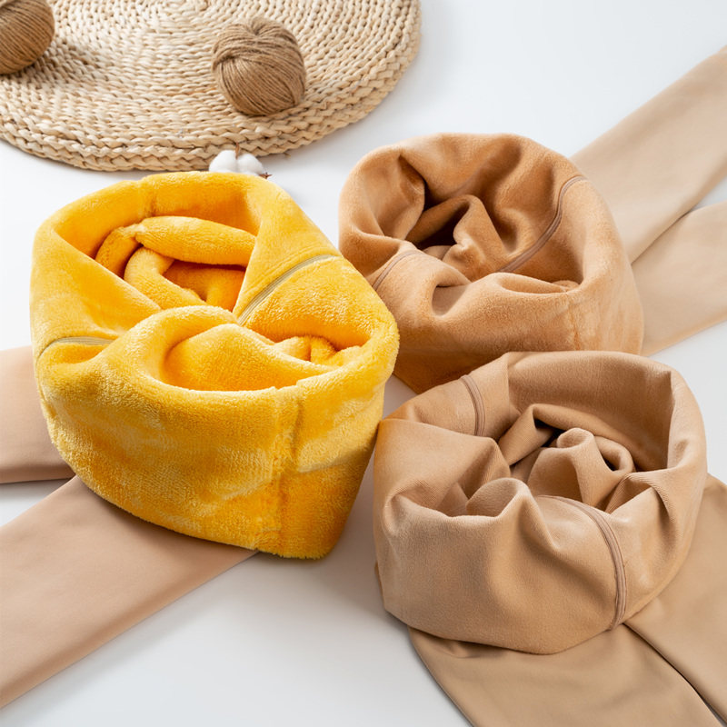 光腿加厚神器胖mm200加绒连裤袜 绒汇打底裤