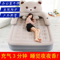 Add high automatic inflatable bed Double home tent Thickened Lunch Break Mattress Folding Sloth Man Single Air Cushion Bed Portable