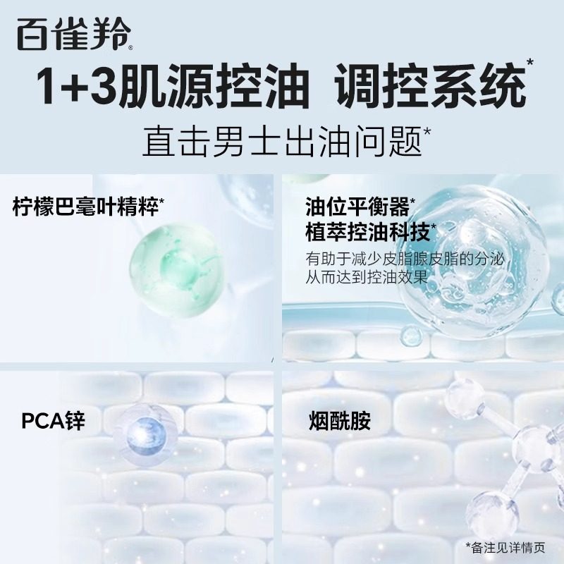 百雀羚净衡爽肤水保湿乳男士护理套装春季多效补水控油水乳霜正品,淘宝优惠券,粉丝福利购,淘宝优惠卷