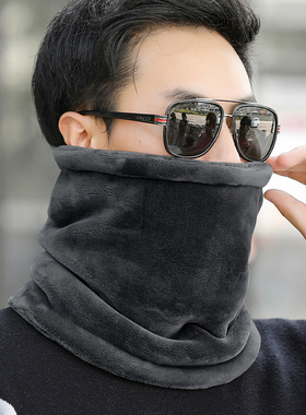 男士冬季骑行加绒保暖户外围脖