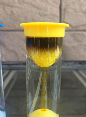 创意液体沙漏油滴火山爆发计时器摆件桌面上浮水沙漏小孩玩具解压
