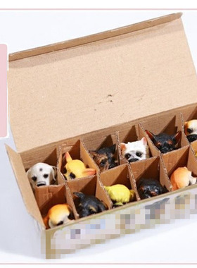 仿真迷你小狗摆件汽车桌面装饰品