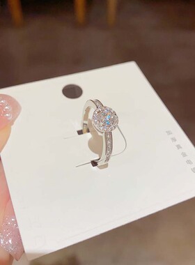 轻奢高级感气质精致圆环开口戒指女小众设计感时尚独特手饰品