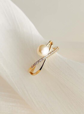 戒指女ins潮超仙时尚个性食指戒轻奢小众设计感指环