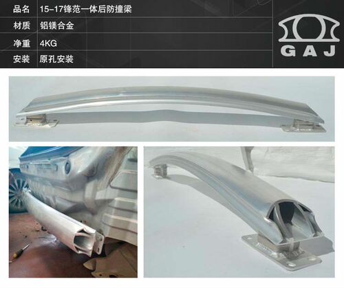 GAJ适用于本田艾力绅锋范思域杰德思铭缤智歌诗图冠道前后防撞梁 - 图1