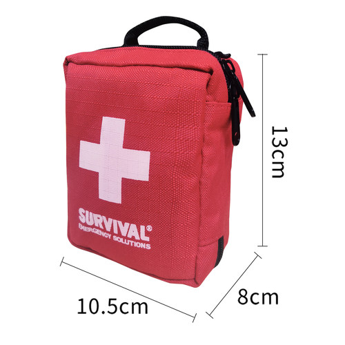SurviVal生存者户外便携应急救生包红黑双色可选外贸同款自带配置 - 图0