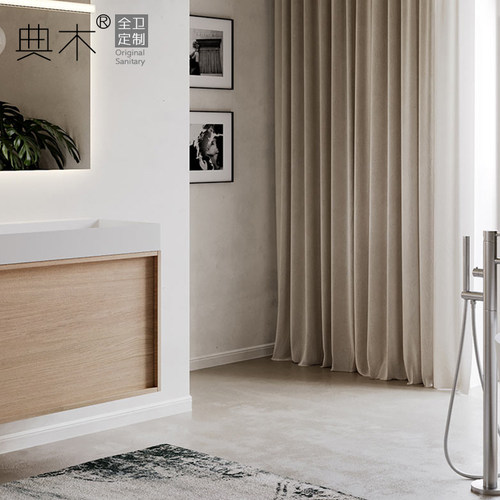 现代简约浴室柜卫生间洗漱台定制别墅高端一体超大盆洗脸洗手盆柜 - 图3