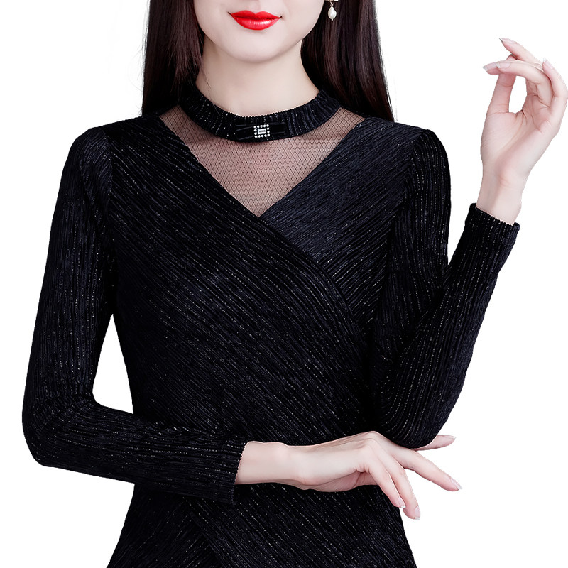 高档洋气秋季女装2020新款春秋小衫 花墙薇薇服饰蕾丝衫/雪纺衫