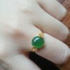 Natural Burmese Grade A Jadeite Ring Ice Jadeite