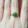 Natural Burmese Grade A Jadeite Ring Ice Jadeite