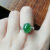 Jade Ring Natural Burmese Grade A Jadeite Cabochon Ring