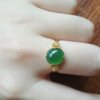 Natural Burmese Grade A Jadeite Ring Ice Jadeite