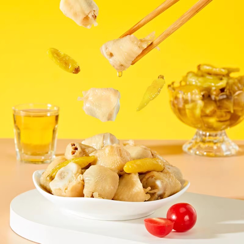 有友泡椒筋骨棒凤爪山椒鸡爪泡椒凤爪猪皮宿舍追剧宵夜休闲零食品