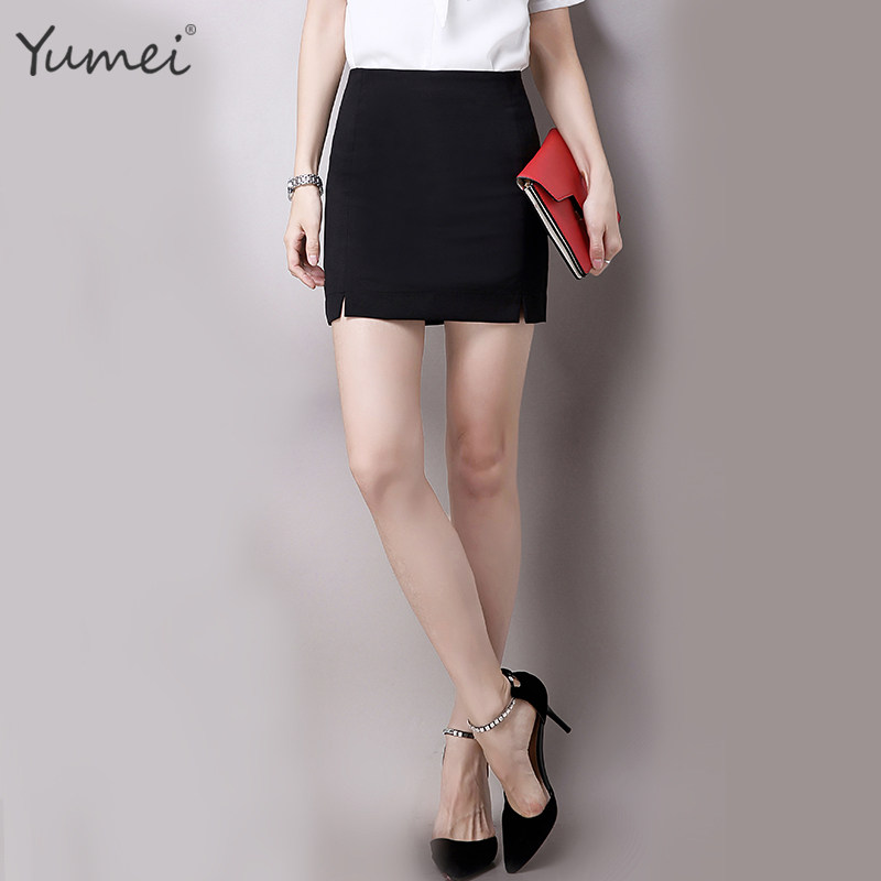 夏季高腰a字裙职业子春短裙裤裙 愈美服饰半身裙