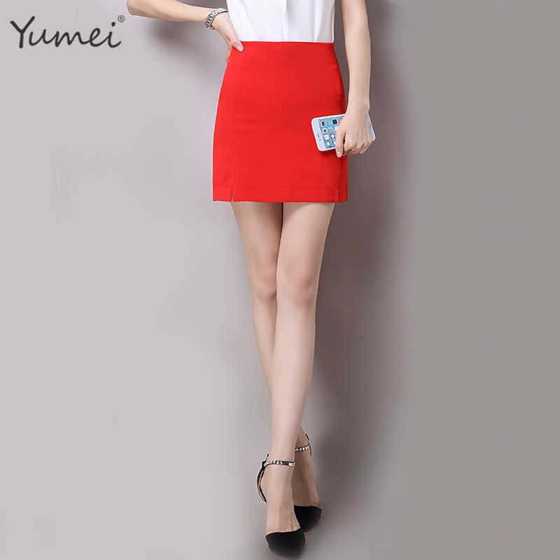夏季高腰a字裙职业子春短裙裤裙 愈美服饰半身裙