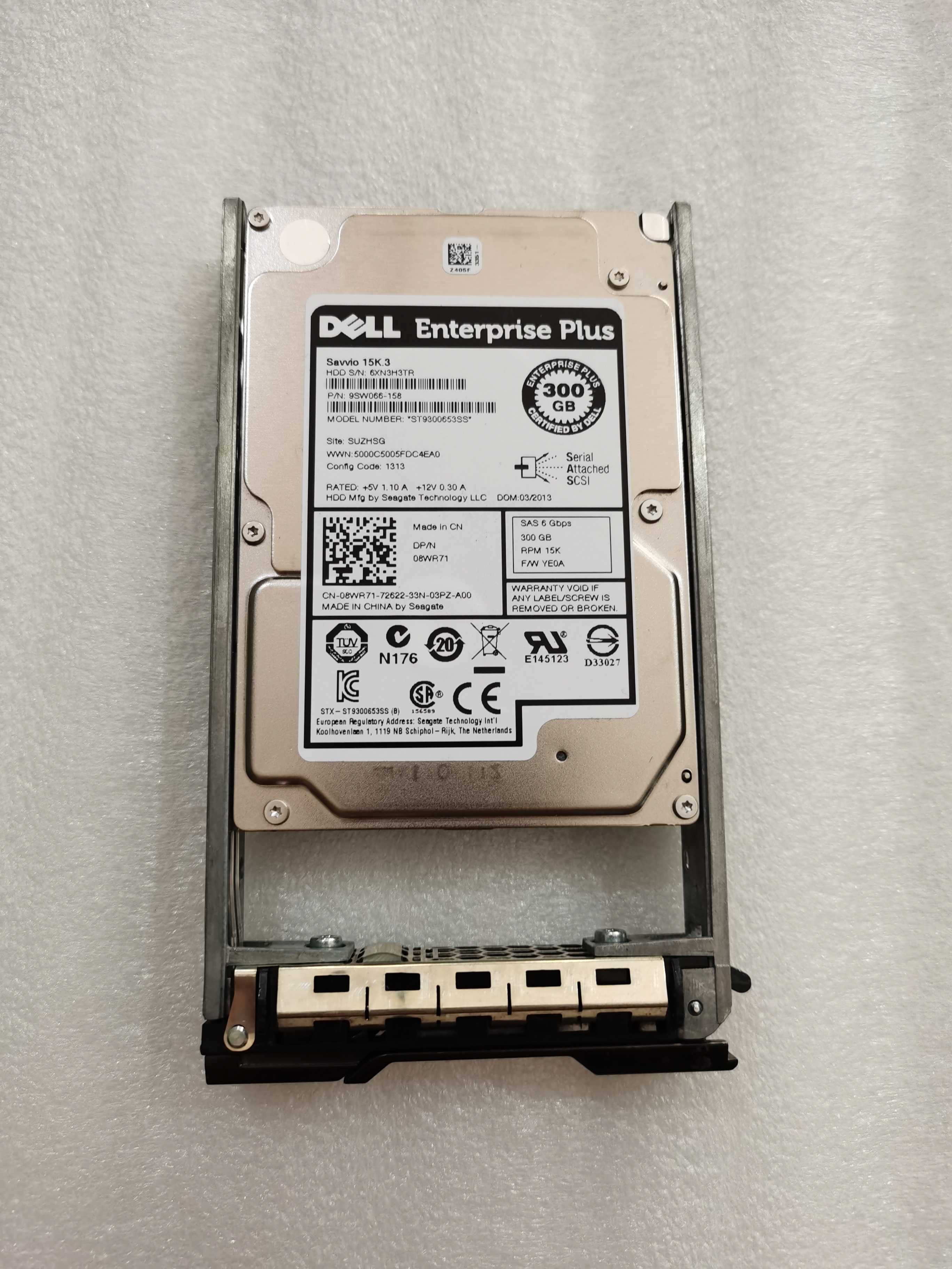 Dell 300G 15K SAS 8WR71 0FJM3K EqualLogic PS4110 PS6210 存储 - 图0