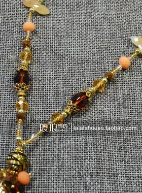 原创设计风水晶串珠吊坠项链新品