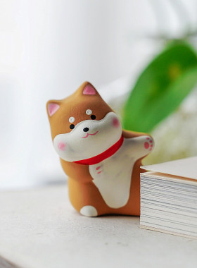 柴犬兄弟御守日本龙虎作生肖狗