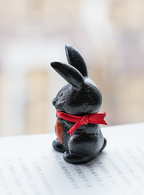 日本进口生肖兔年摆件南部铁器