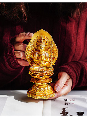 千手观音进口镀金佛像生肖鼠年