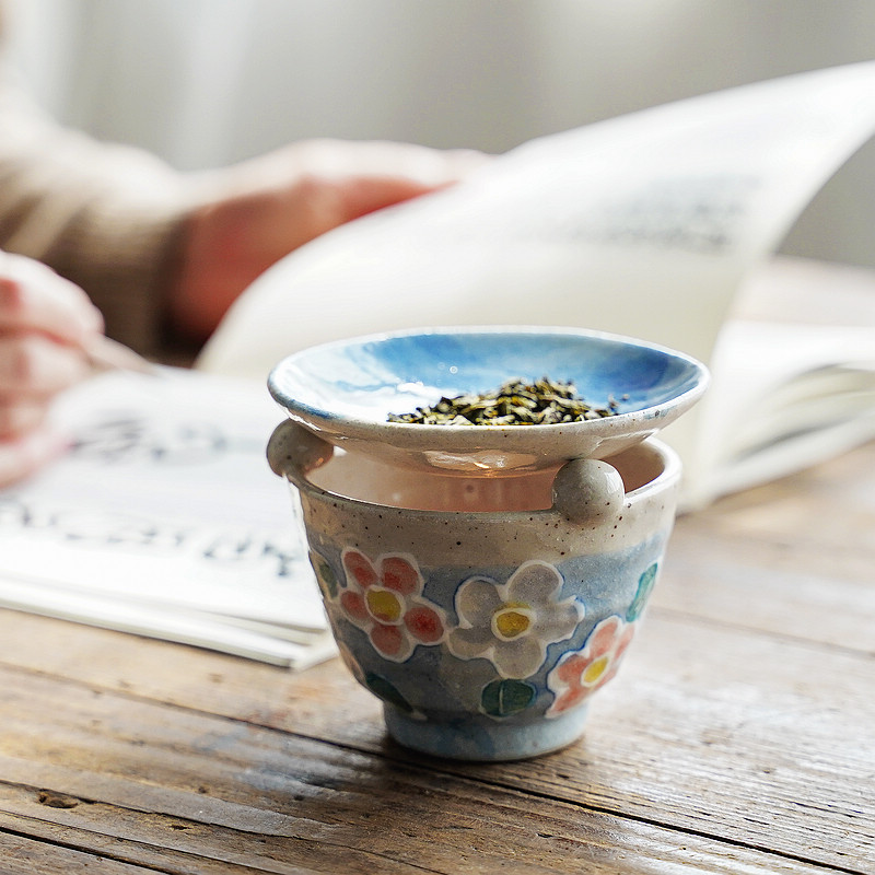 烤茶熏香 日本直采茶叶精油两用香薰炉茶香炉进口濑户烧陶器茶道