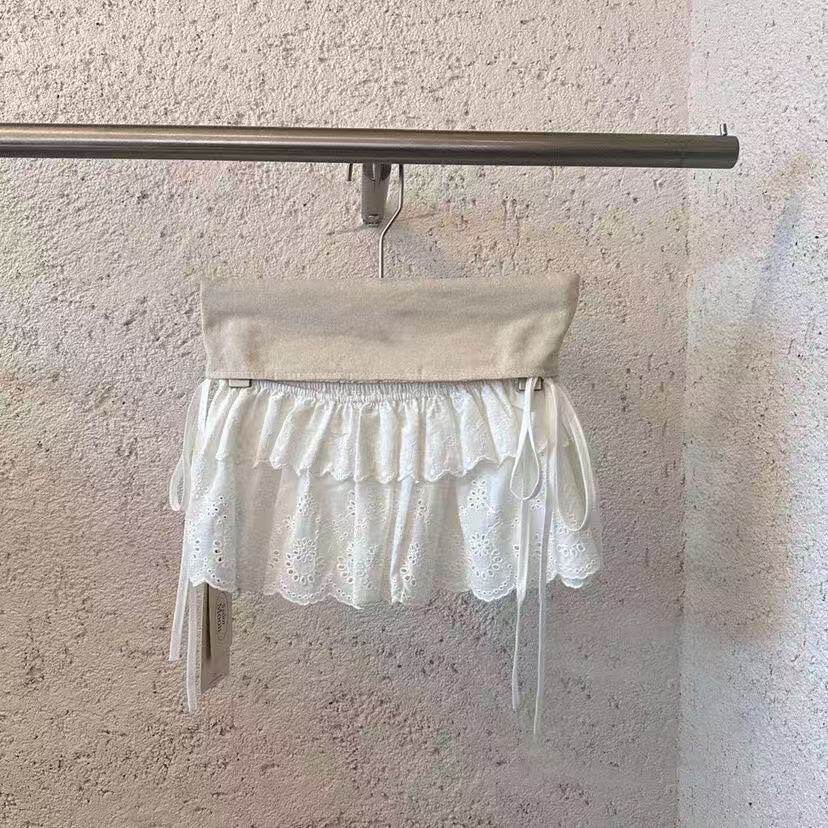 2025新款秋冬蕾丝女装百搭卫衣叠穿内搭遮屁帘下摆短裙花边半身裙