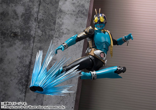 【孩仕宝】玩具模型办 假面骑士 昭和 SHF 3号 幻之骑士 剧场版 - 图0