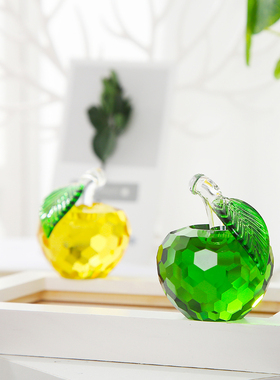 意大利生日情人节礼物水晶苹果