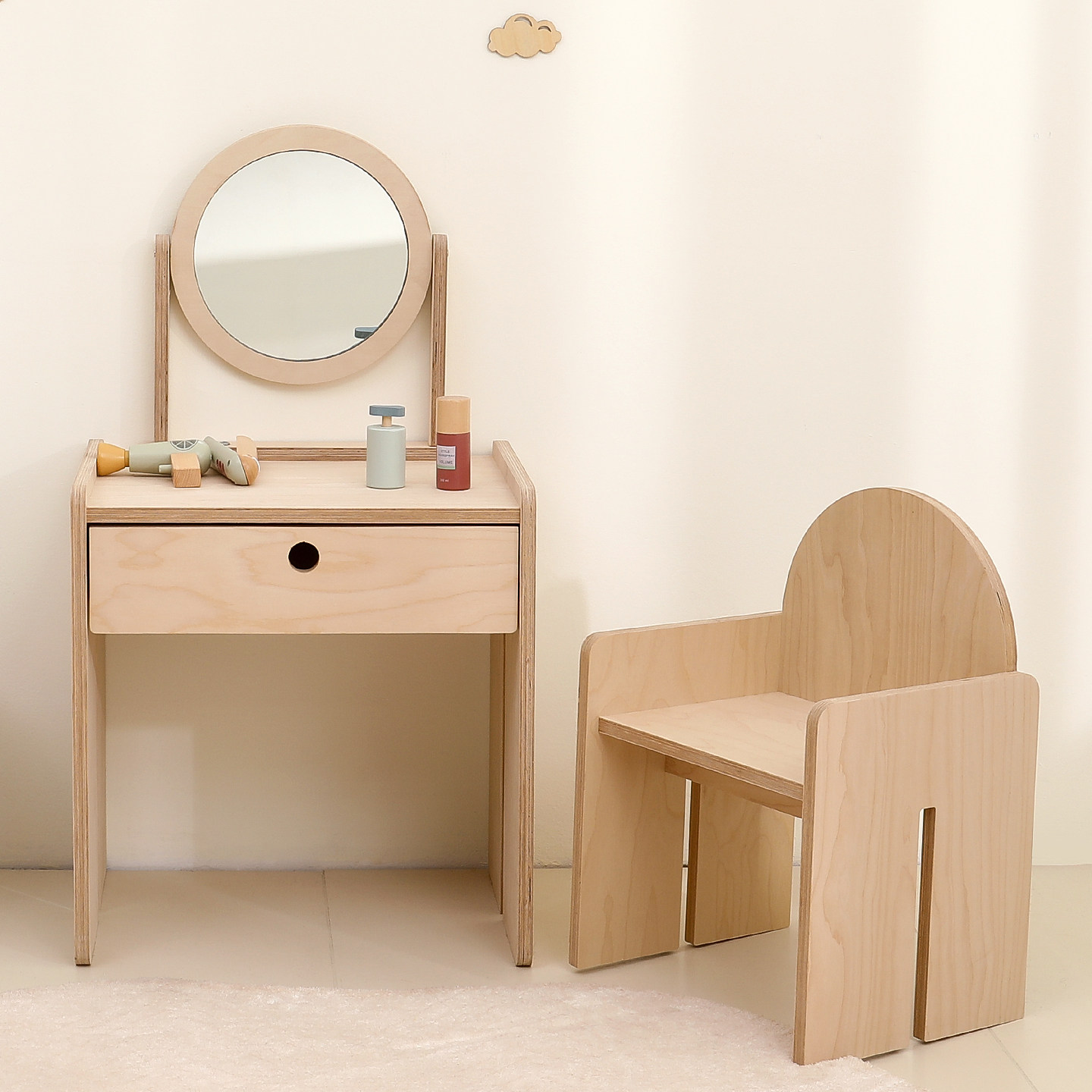 ins风儿童梳妆台女孩公主玩具化妆桌椅卧室床头柜迷你宝宝化妆台,淘宝优惠券,粉丝福利购,淘宝优惠卷