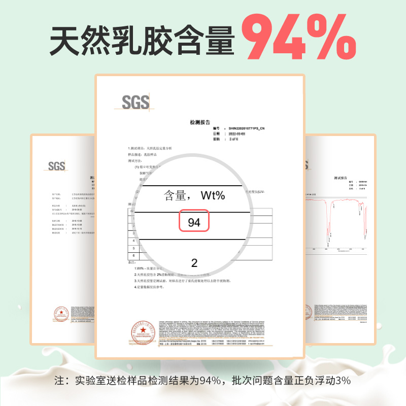 橡金树泰国原产进口天然乳胶枕头 护颈椎枕柔软舒适云朵枕