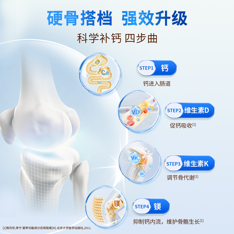 哈药六厂金盖中盖中老年钙片钙镁儿童咀嚼片维DK成人补钙四效合一 - 图1