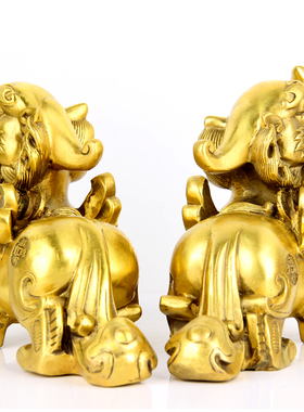 如意摆件貔貅花纹皮丘工艺礼品