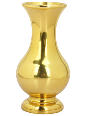 厚德居佛前纯铜插花净水瓶