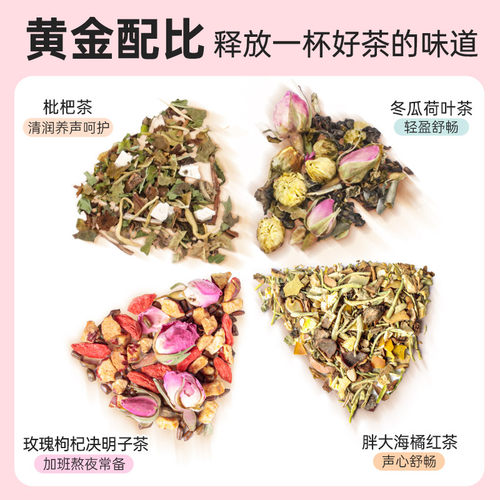 京都念慈菴枇杷茶枇杷叶金银花鱼腥草薄荷茯苓桑叶 袋泡茶单盒5包 - 图2