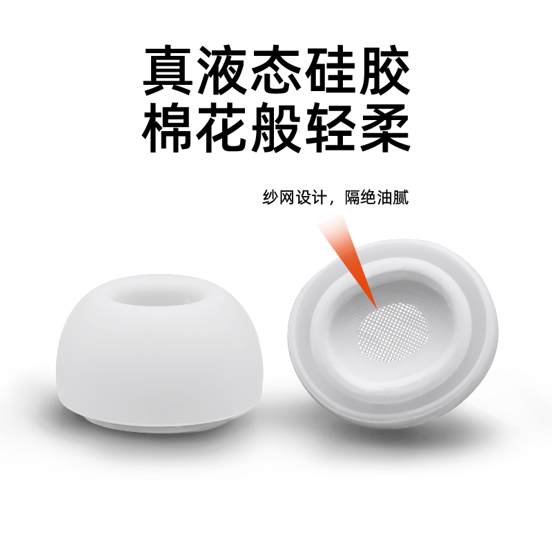 适用于airpods pro耳塞替换AirPodspro耳套苹果无线蓝牙盒三代耳帽ipods超薄液态硅胶iphone3代防滑软壳por - 图3