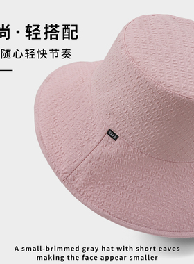 渔夫帽秋冬男女日系棉麻小边帽