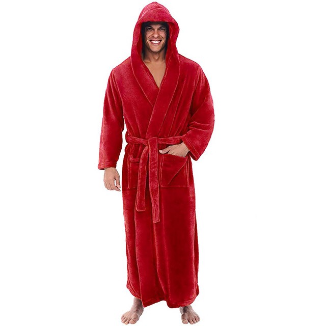 warm Nightwear Pyjamas Pajamas home wear Winter Solid men