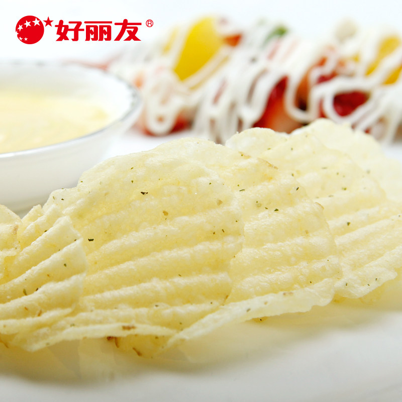 好丽友好友趣大凹凸多种口味薯片 好丽友膨化食品