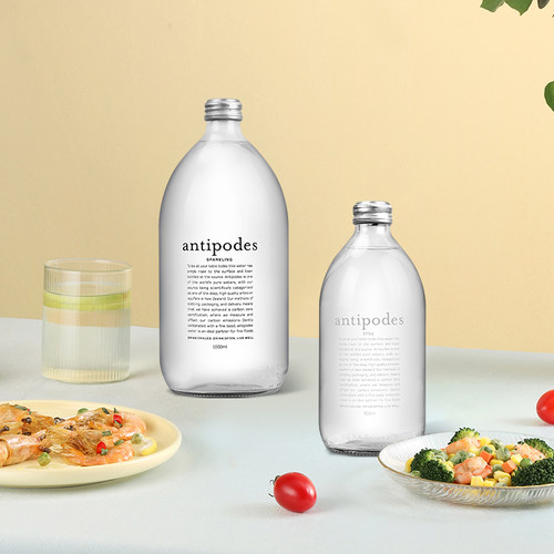 新西兰进口antipodes寰彼极天然矿泉水500ml/1L玻璃瓶高端气泡水 - 图2
