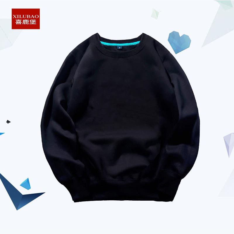 喜鹿堡圆领薄款来图一件起订卫衣 喜鹿堡卫衣