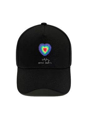 ColdPlay酷玩乐队moon music演唱会应援周边印花棒球帽遮阳鸭舌帽