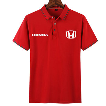 Honda car logo polo shirt printed logo work clothes 4S shop work clothes customized car club lapel T-shirt summer