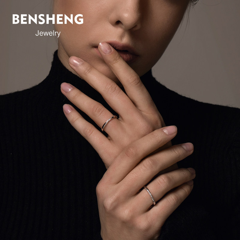 bensheng本笙纯银莫比乌斯环对戒指 本笙戒指/指环