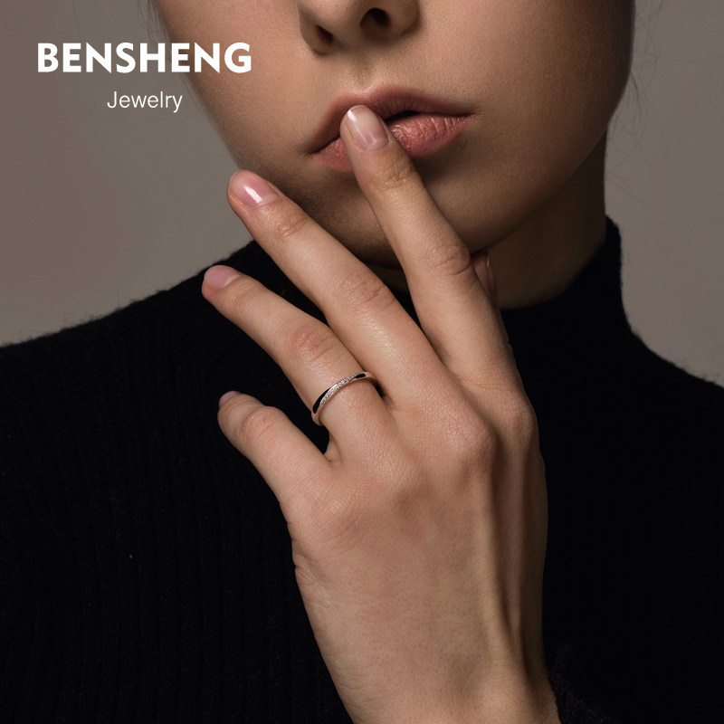 bensheng本笙纯银莫比乌斯环对戒指 本笙戒指/指环