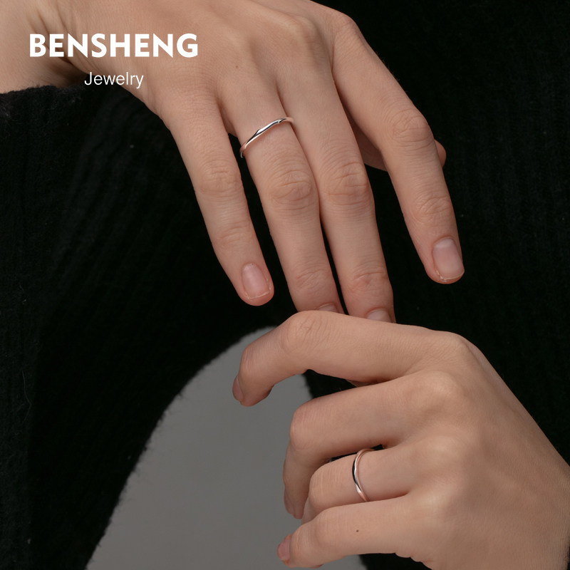 bensheng原创925纯银荆棘对戒指 本笙戒指/指环