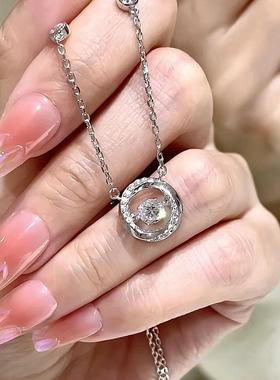 FANC范家莫比乌斯系列杨超越同款灵动跳动的心吊坠三秒心动锁骨链