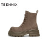 Tianmeiyi winter new casual lace retro all-match thick-soled slim women's Martin boots KDX02DD4
